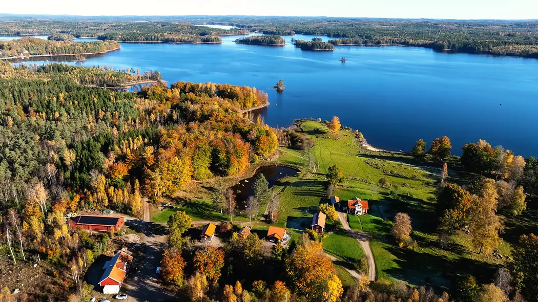 Fågelvy över gården - Joarsbo Gård